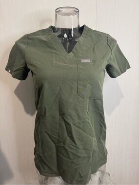 FIGS CATARINA SCRUB TOP. XXS. Green. No flaws noted! PO: 1644